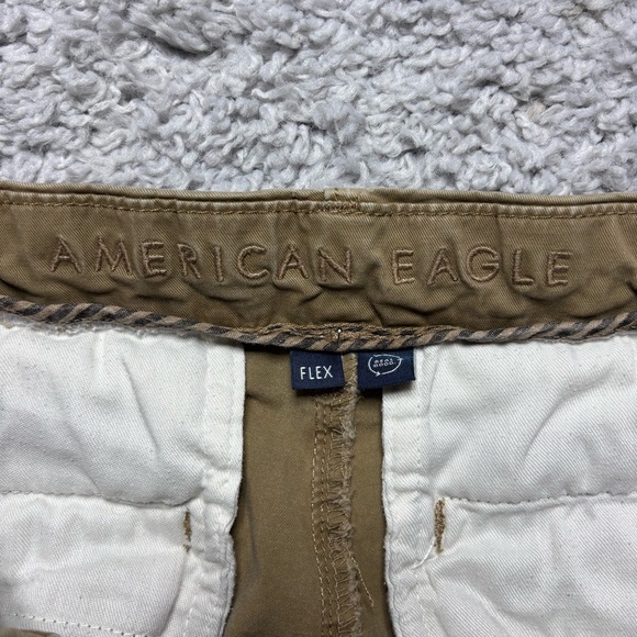 American Eagle Pants Mens 30 x 32 Slim Straight Lived In Khaki Flex Old Money - Picture 2 of 5